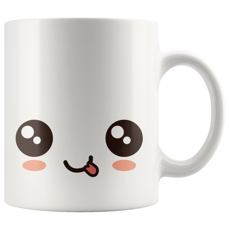 White 11oz Mug - Smiley Face Mug