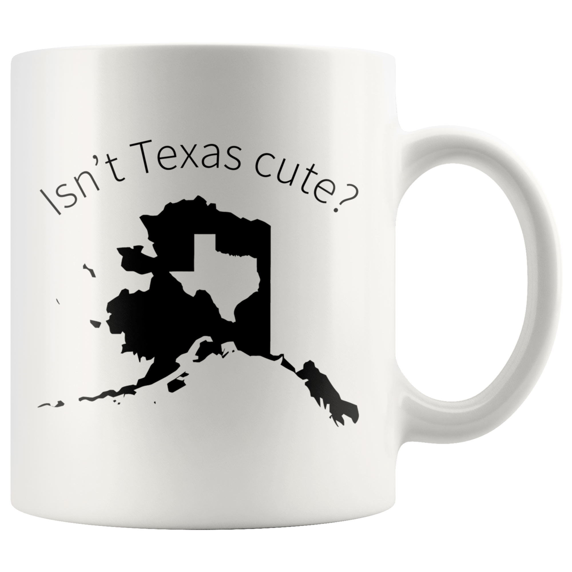 White 11oz Mug - Alaska Cute Texas