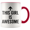 Accent Mug - This Girl Is Awesome