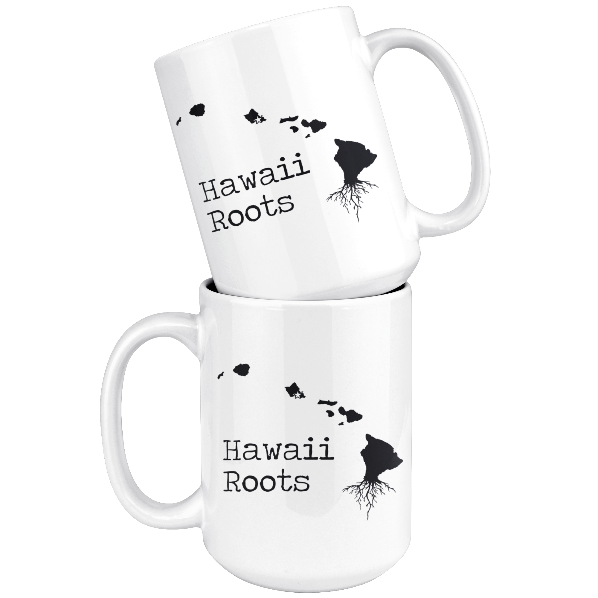 White Mugs - Hawaii Roots