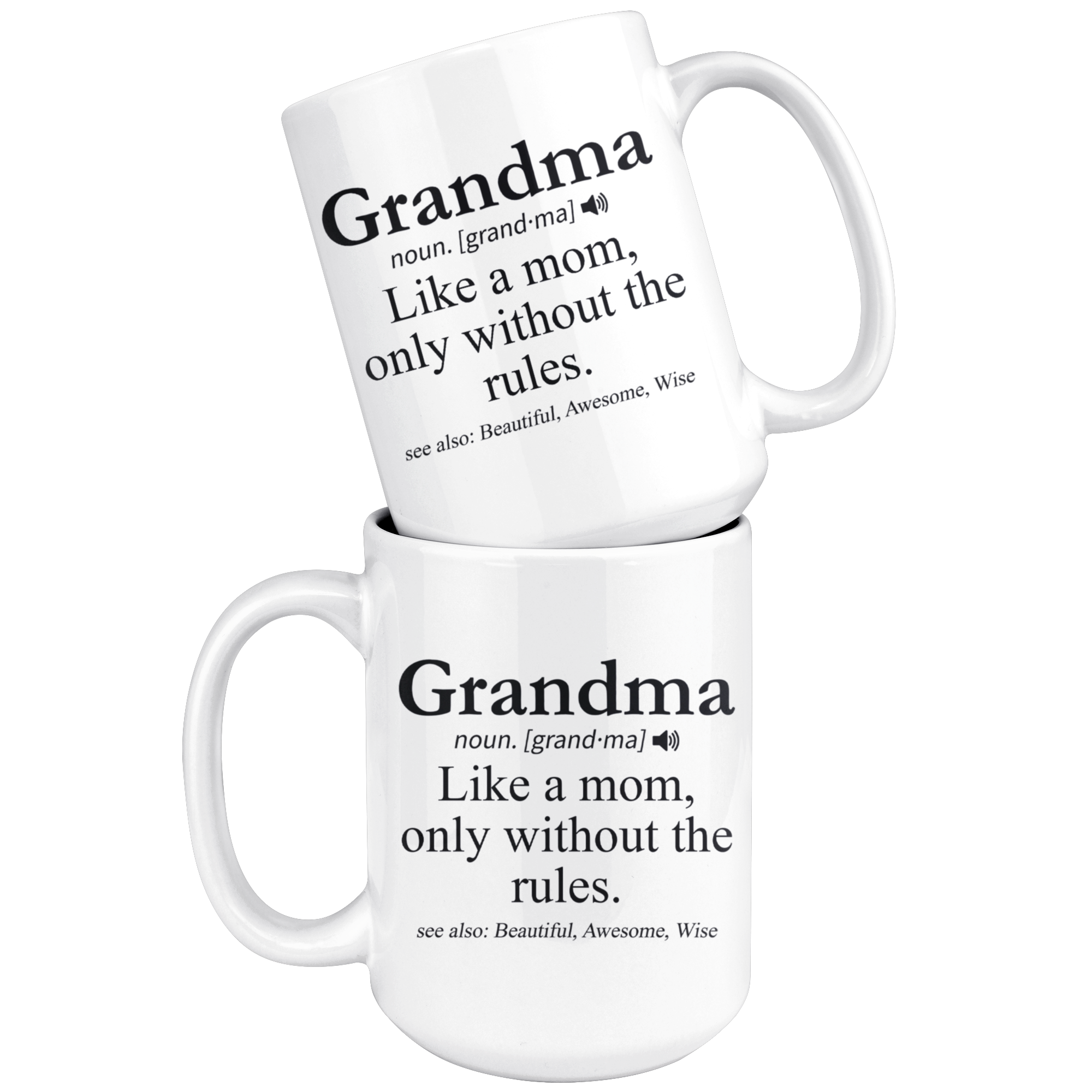 White 15oz Mug - Grandma Definition
