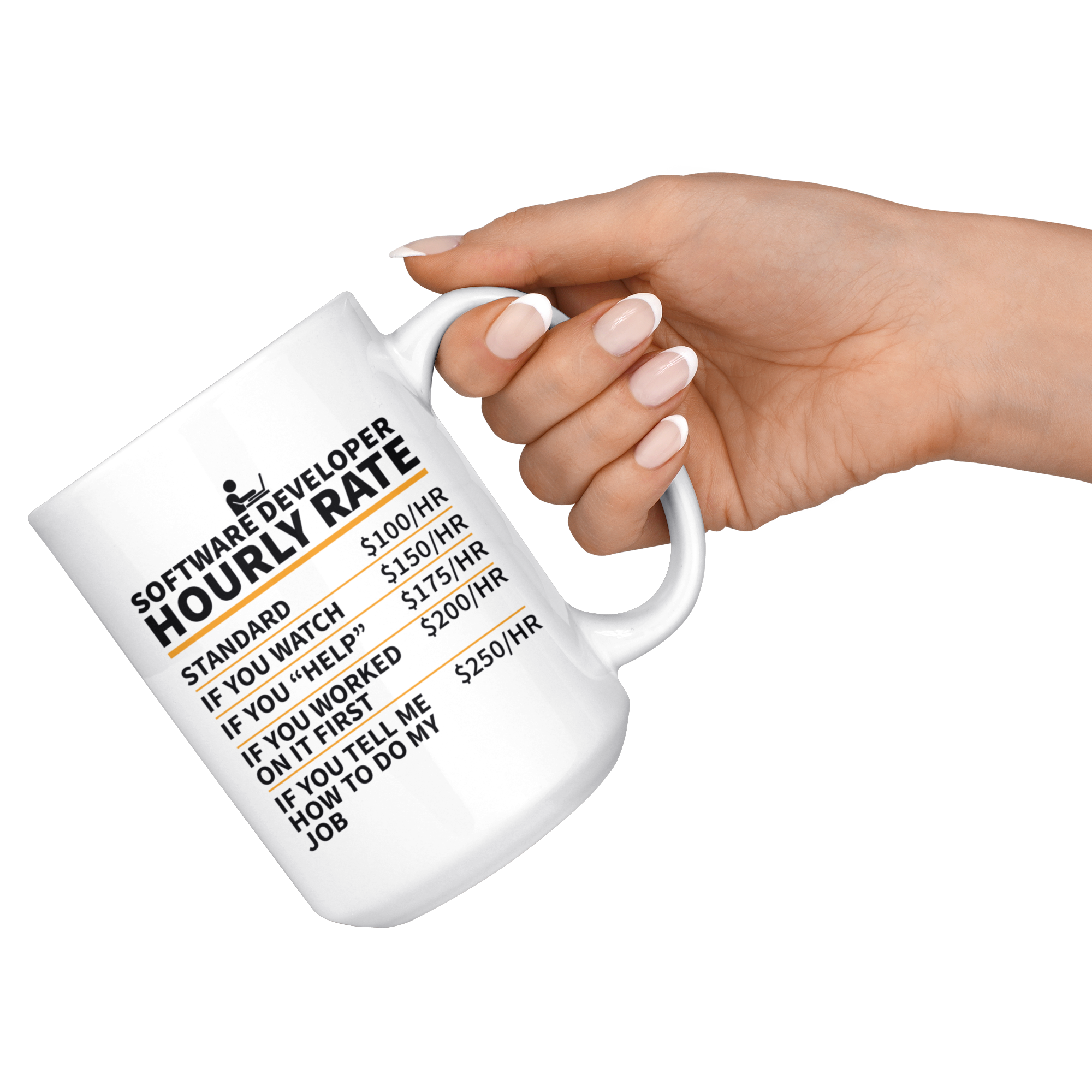 White Mugs - Software Developer Hourly Rate