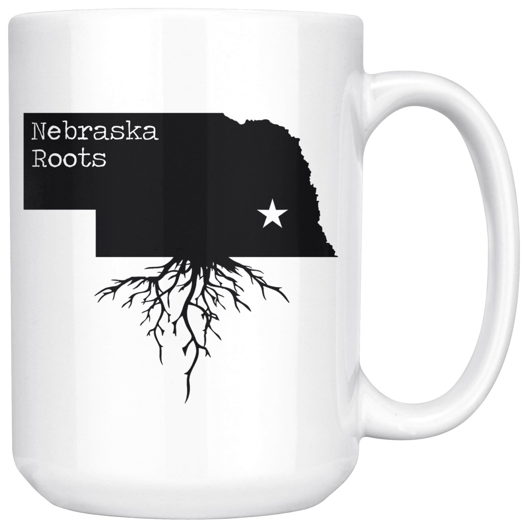 White Mugs - Nebraska Roots