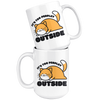 White Mugs - Cat Too Peopley