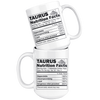 White 15oz Mug - Taurus Zodiac Nutrition