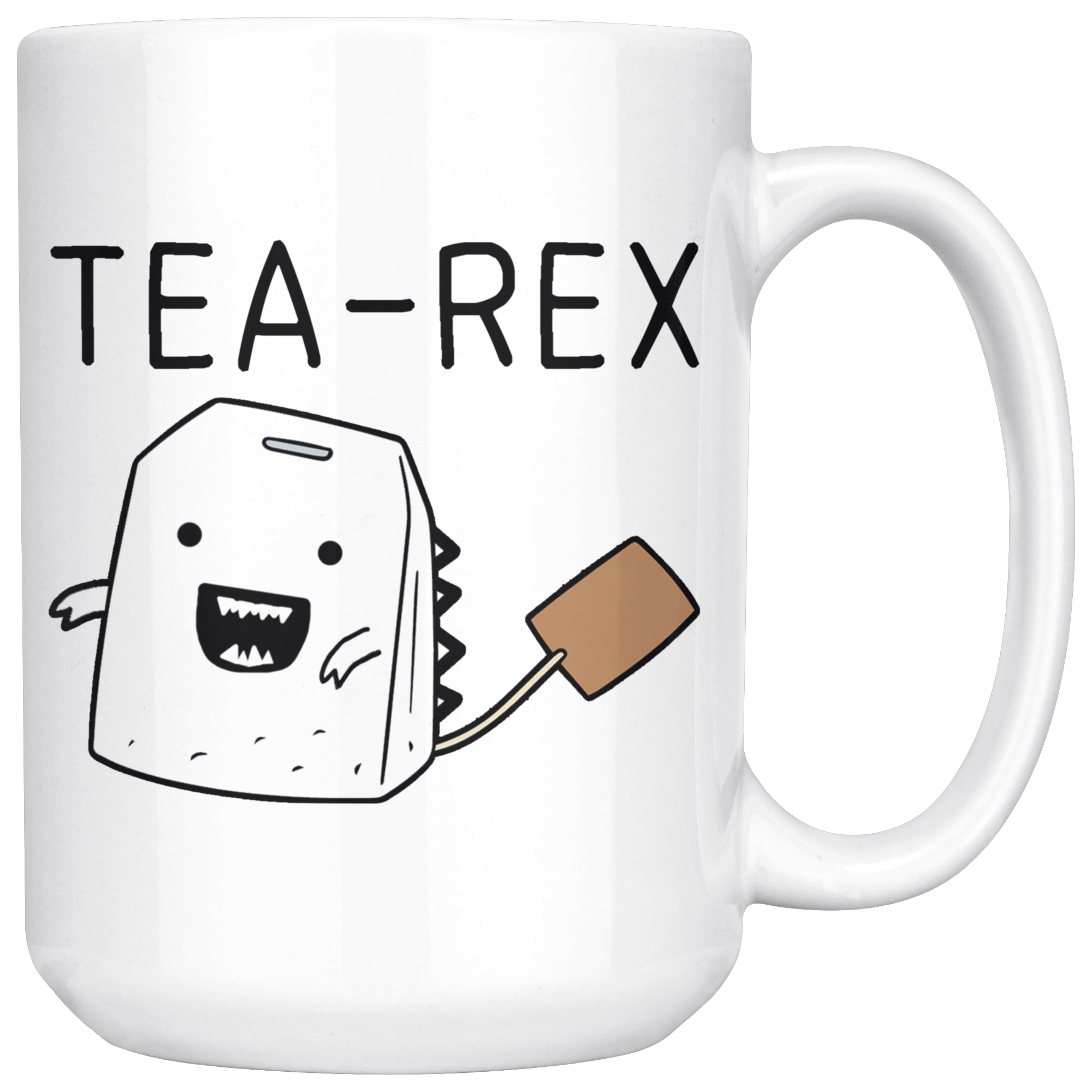 White Mugs - Tea Rex
