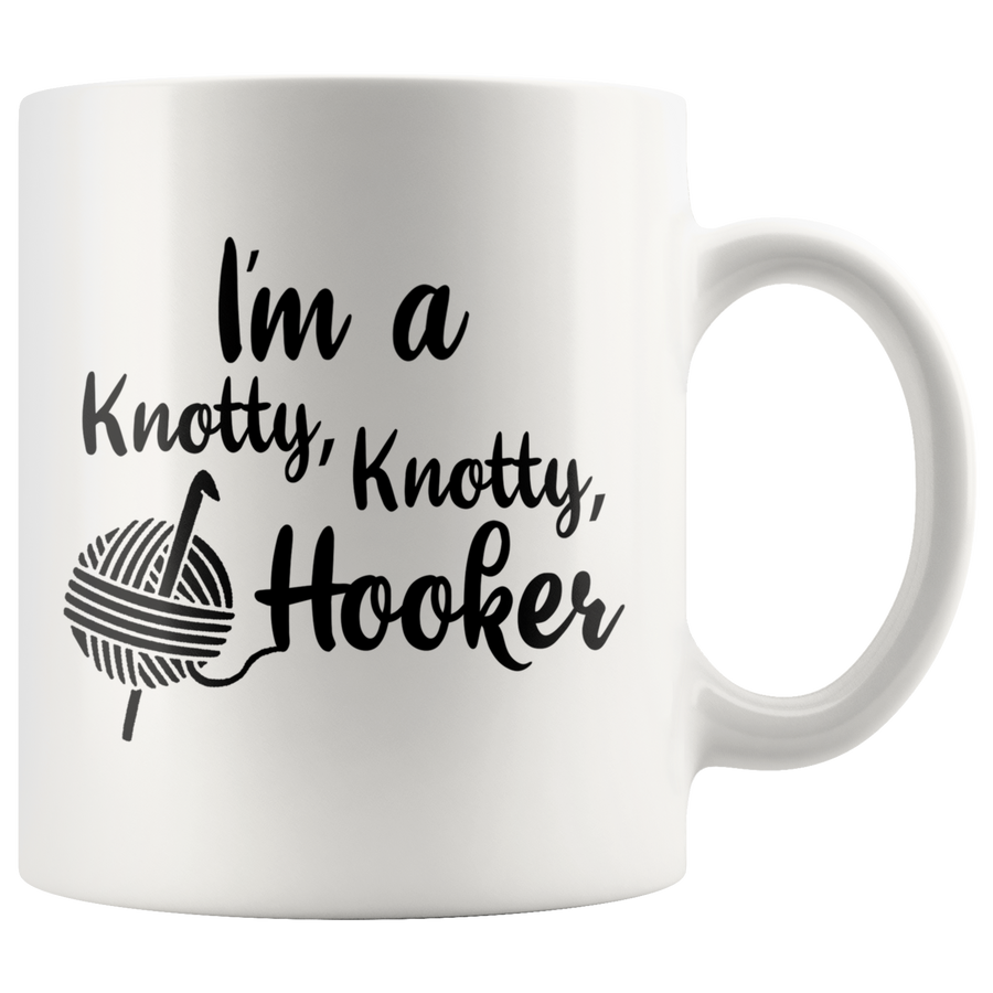 White Mugs - Knotty Knotty Hooker