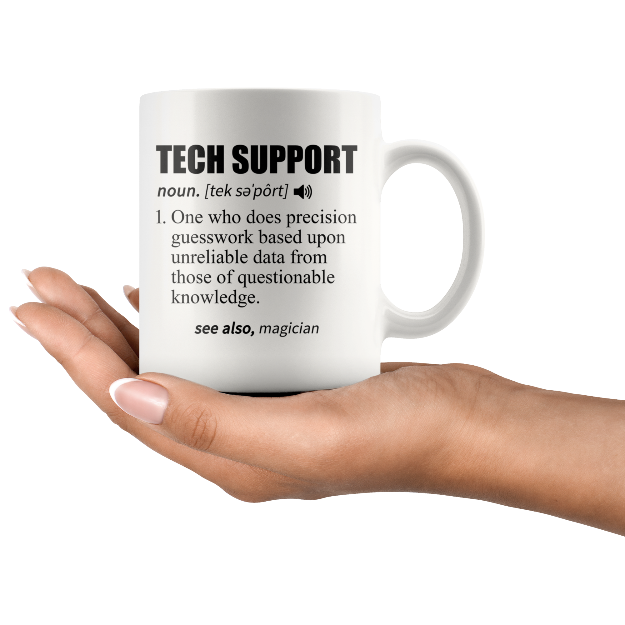 White 11oz Mug - Tech Support Definition
