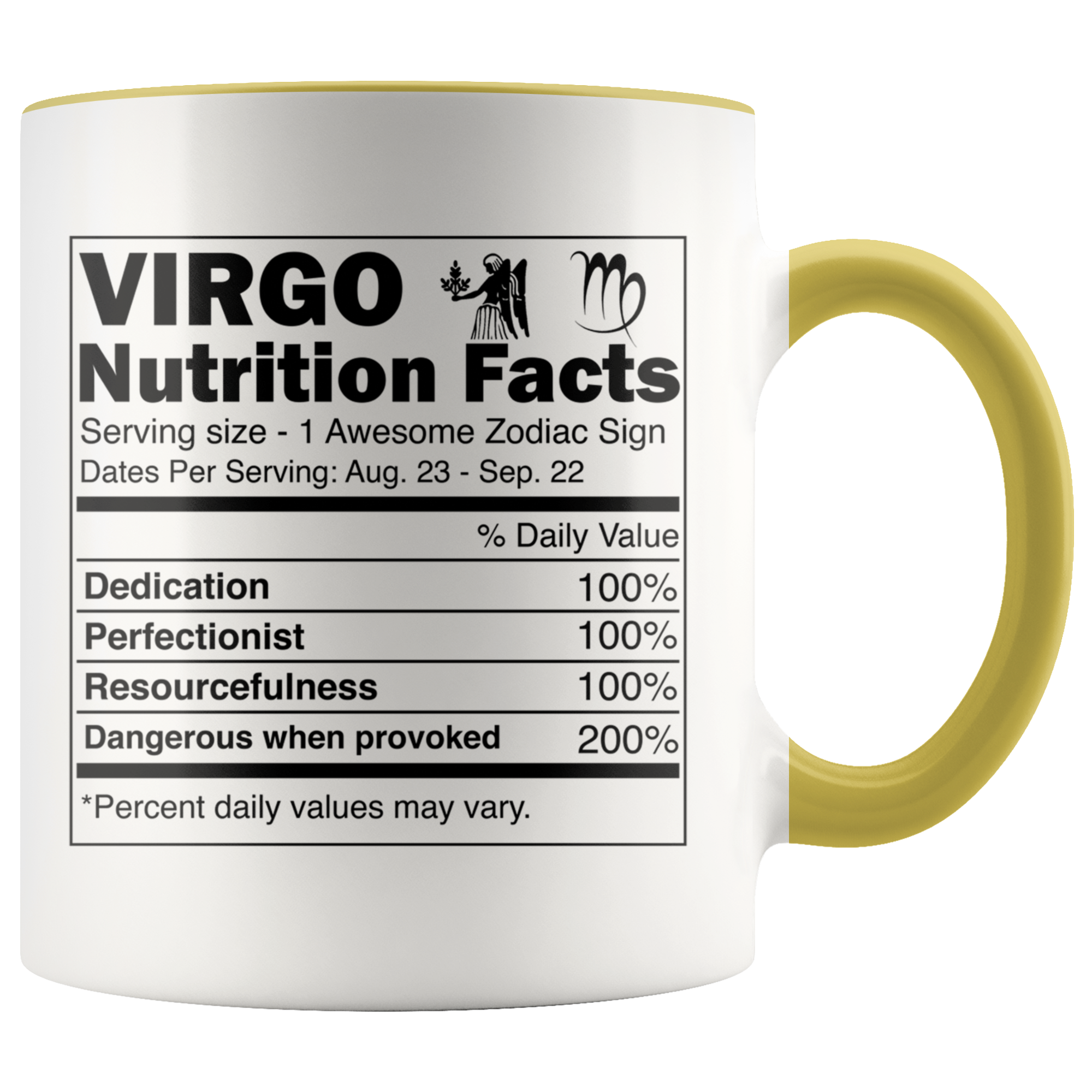 Accent Mug - Virgo Nutrition Facts
