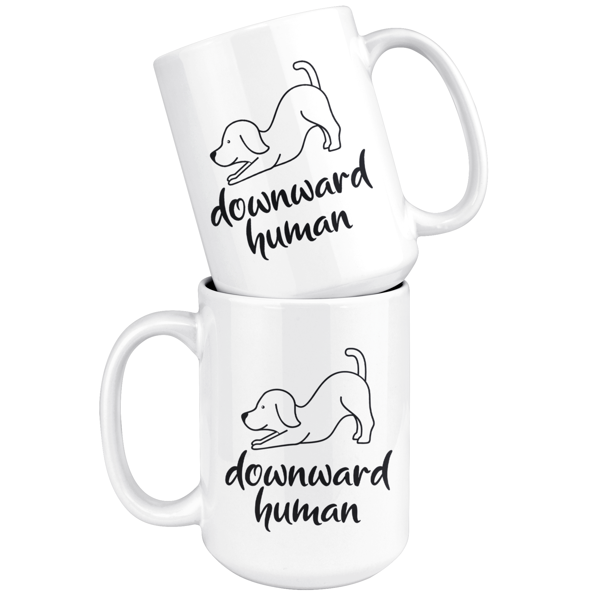 White Mugs - Downward Human