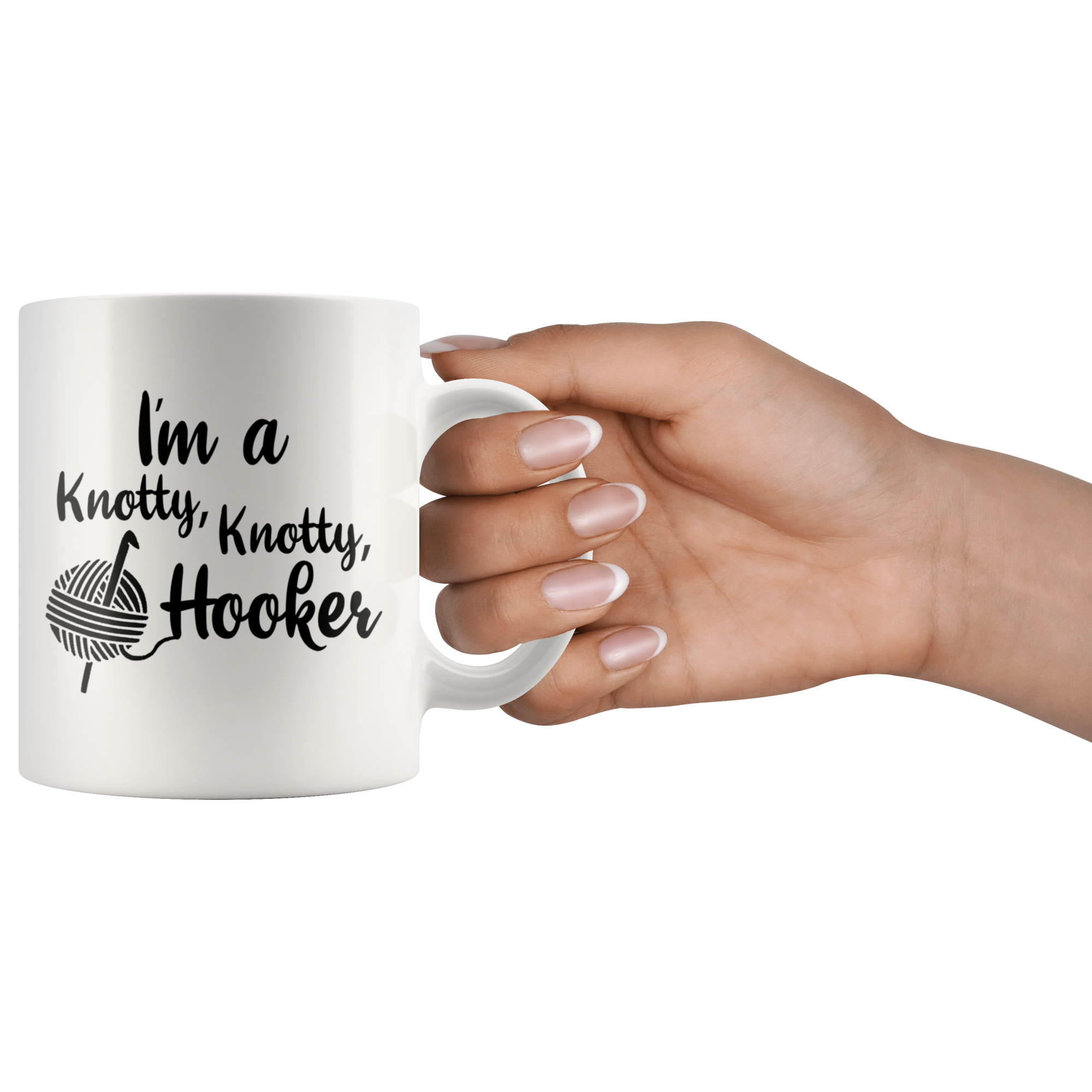 White Mugs - Knotty Knotty Hooker