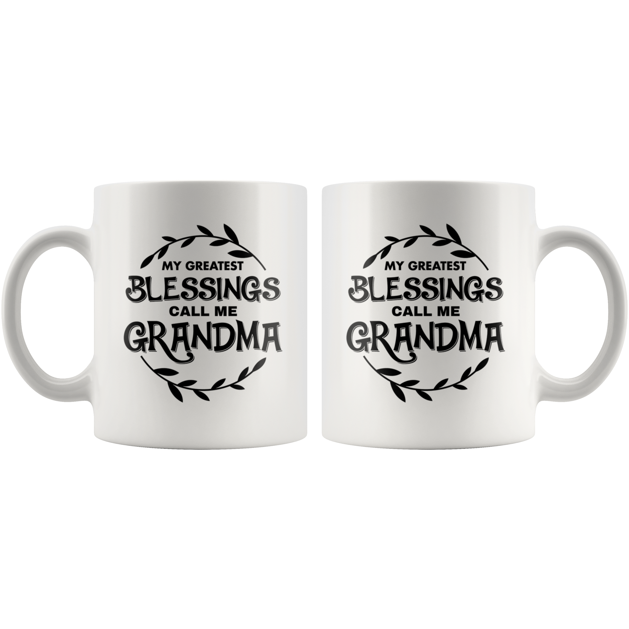 White Mugs - Blessings Grandma
