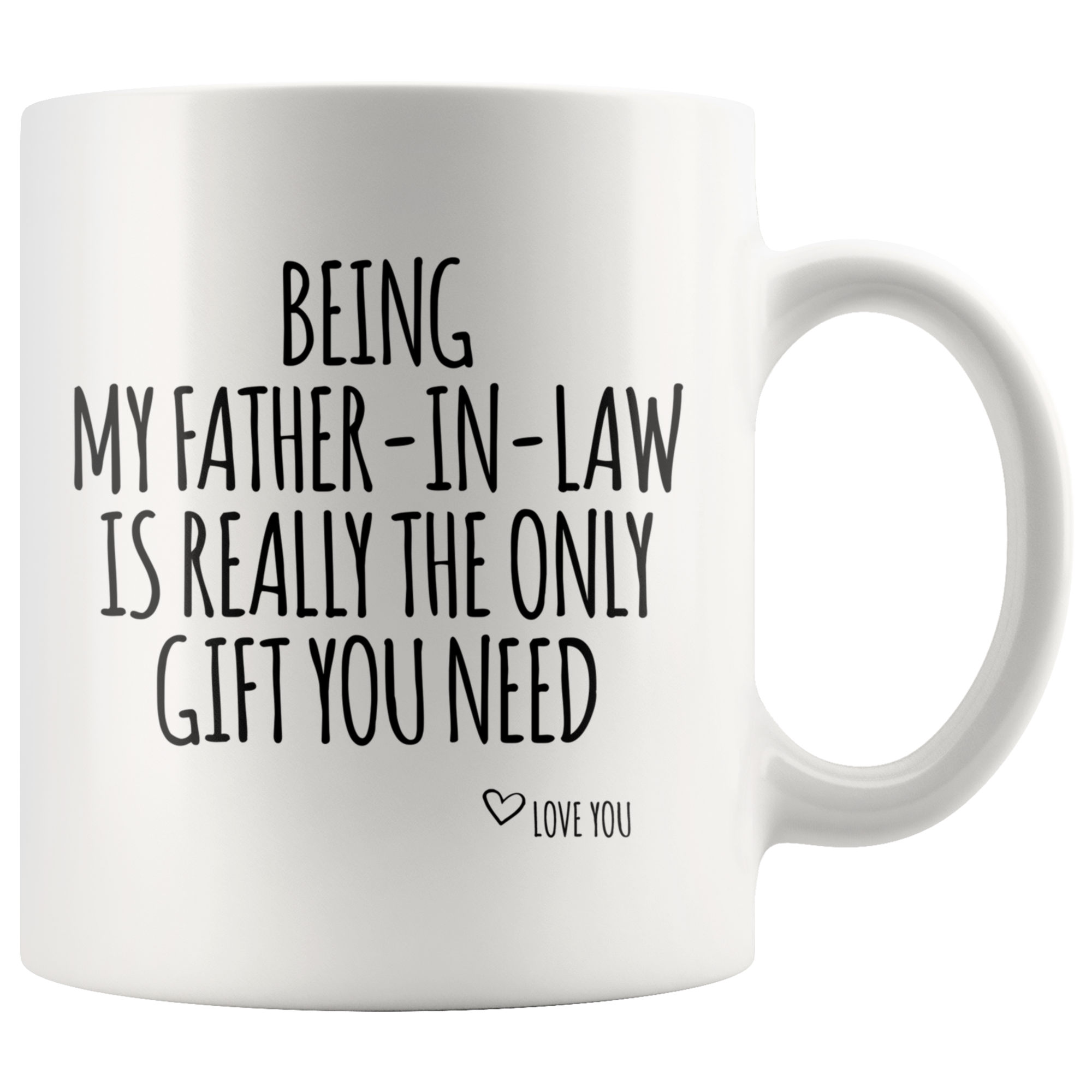 White Mugs - Being My Father In Law Gift