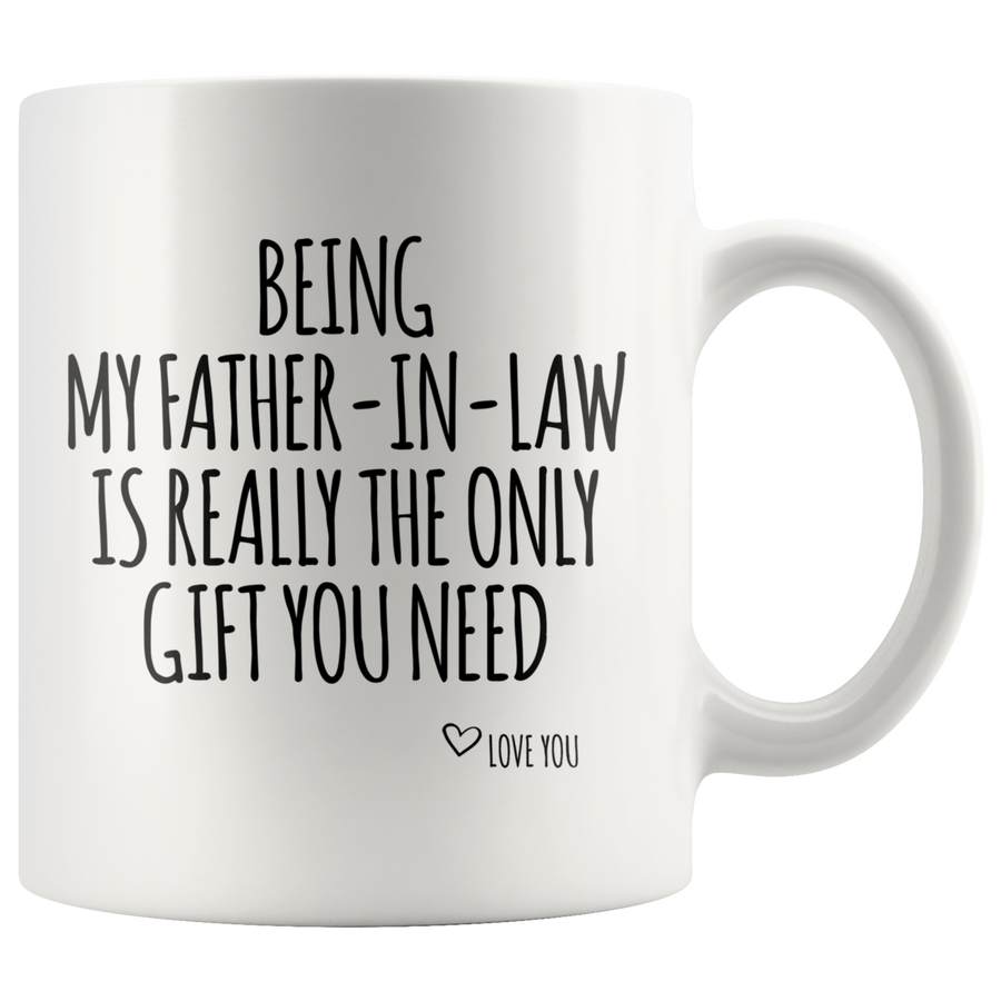 White Mugs - Being My Father In Law Gift