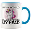 Accent Mug - Unicorn Stab Idiots Head