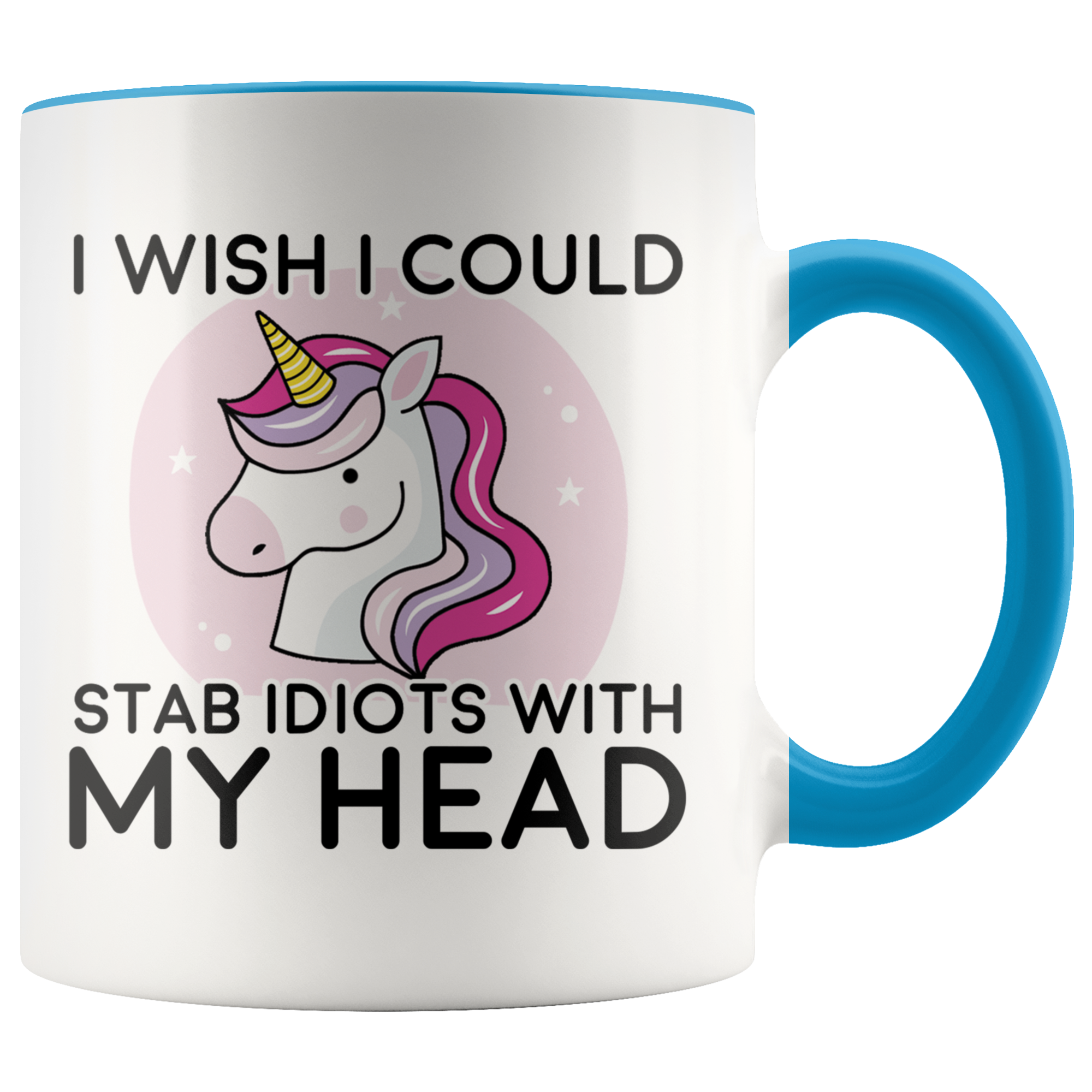 Accent Mug - Unicorn Stab Idiots Head