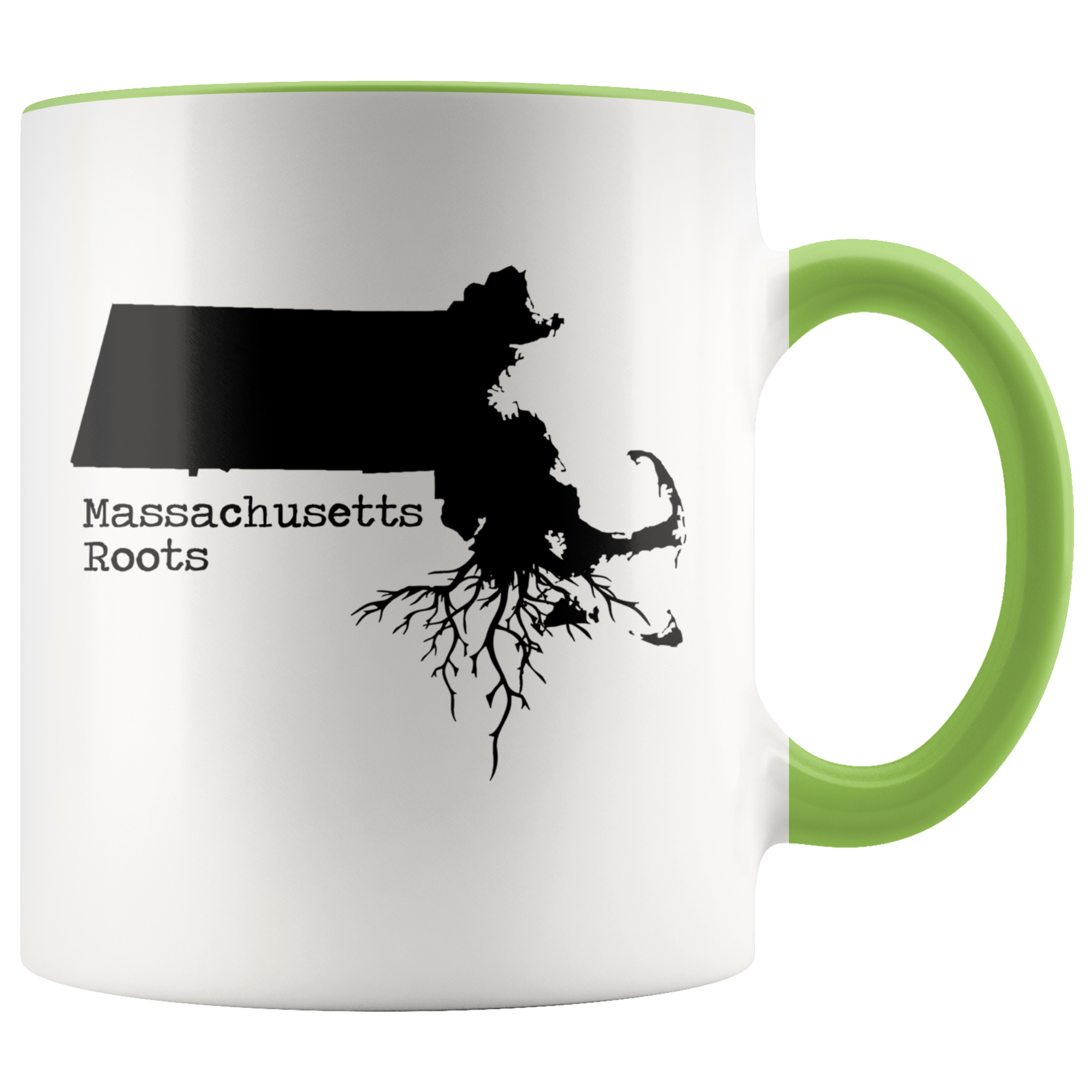 Accent Mug - Massachusetts State Roots