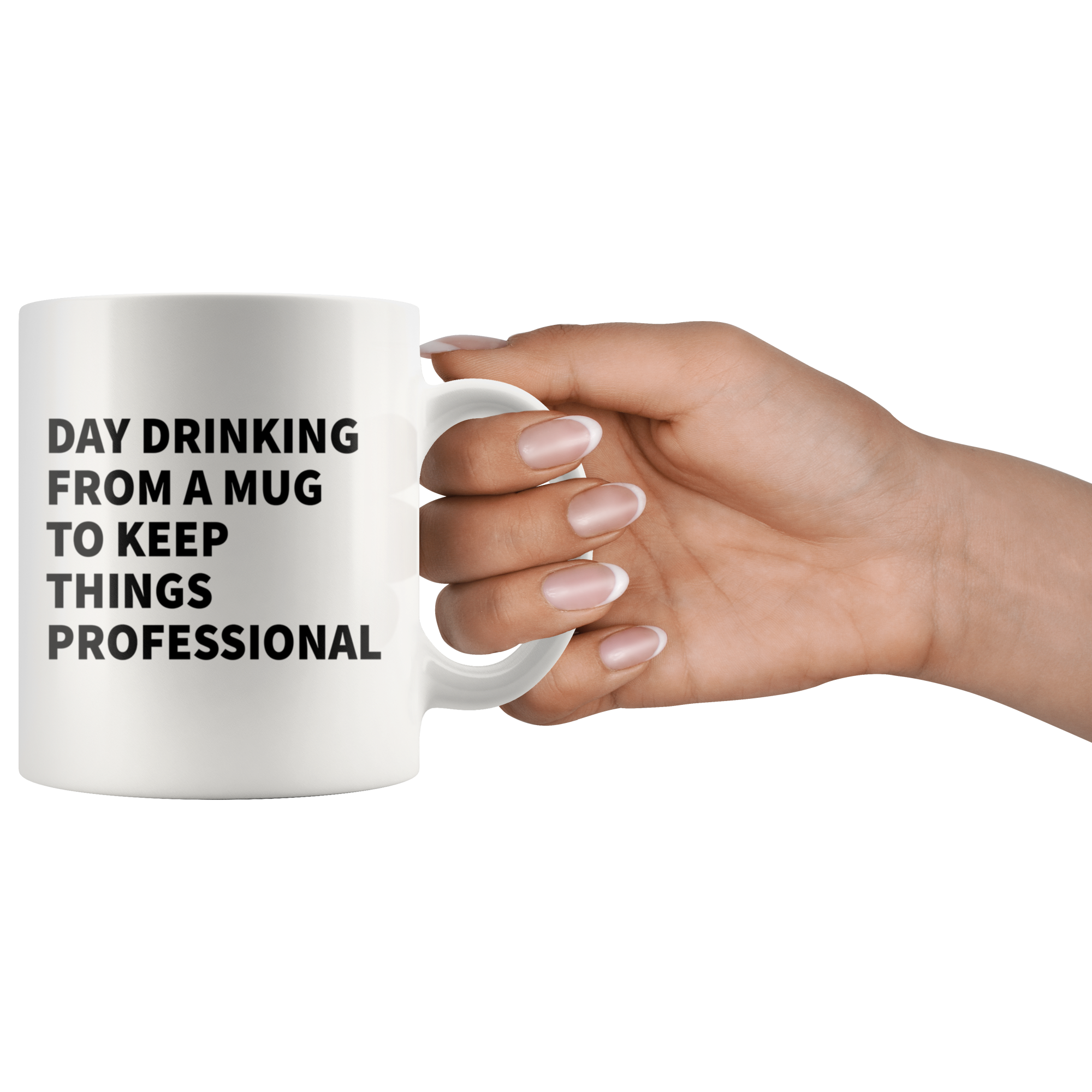 White Mugs - Day Drinking Professional