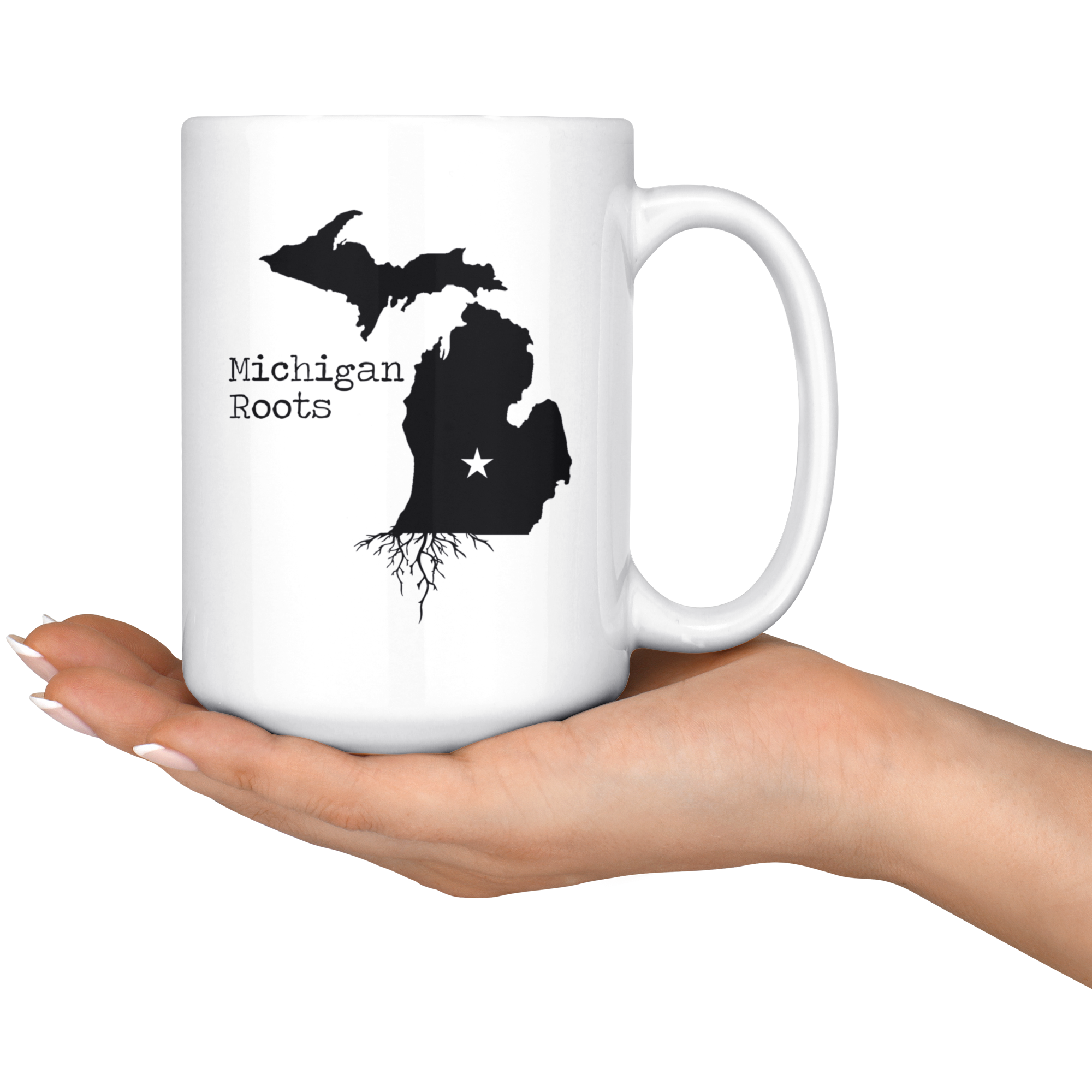 White Mugs - Michigan Roots