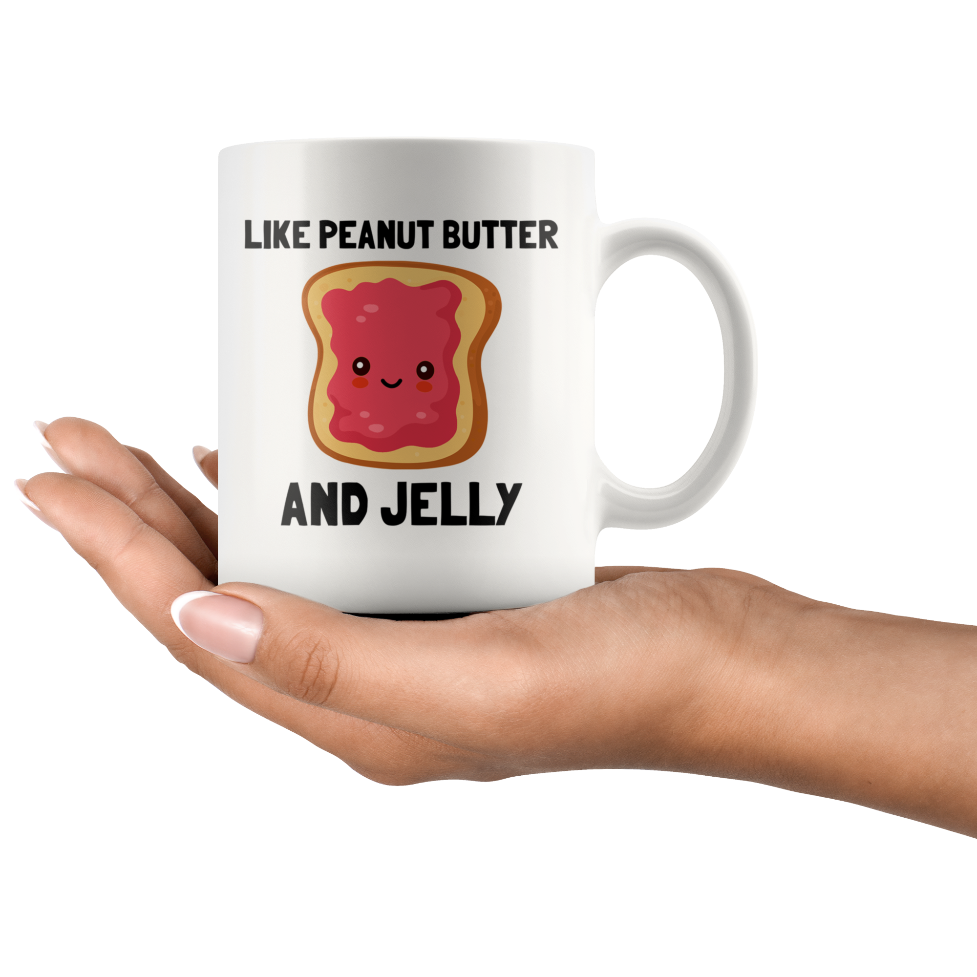 White Mugs - We Go Together Jelly