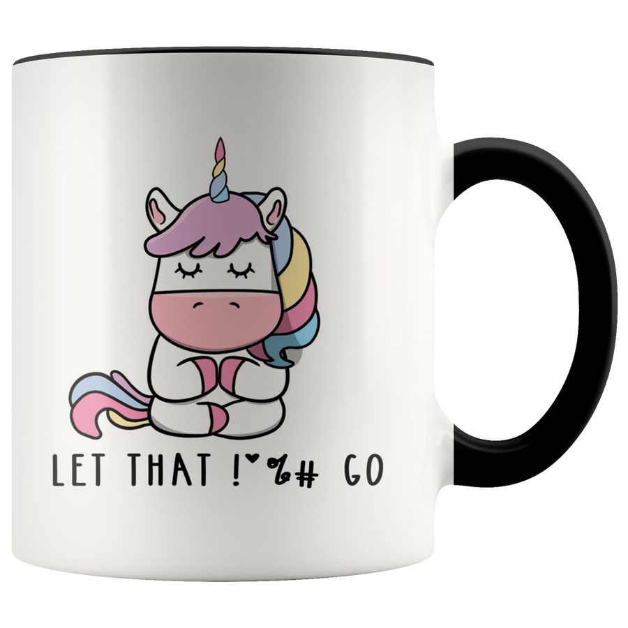 Accent Mug - Unicorn Yoga Let That Go