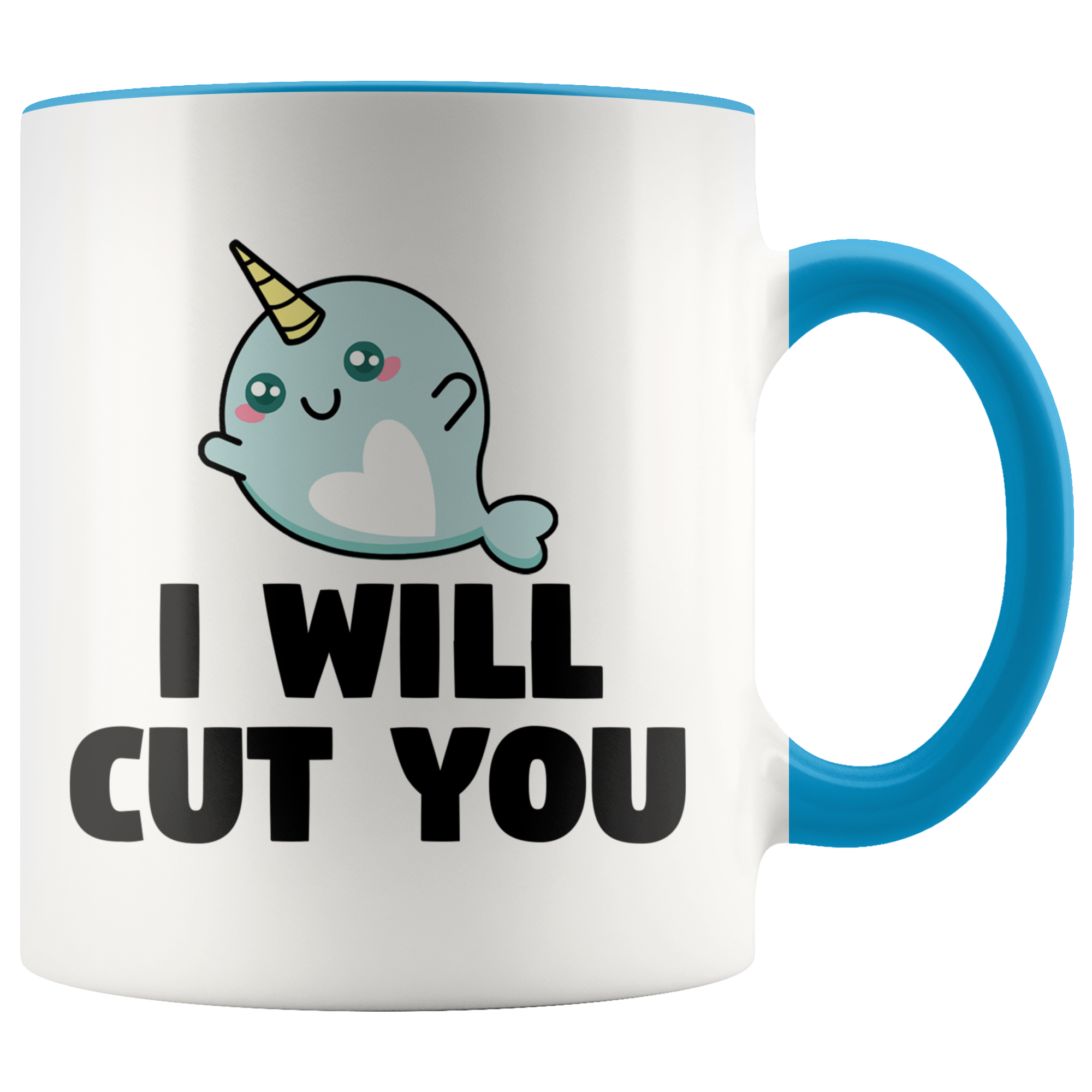 Accent Mug - Narwhal Cut You