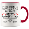 Accent Mug - Father's Day Perfection Impossible First Born