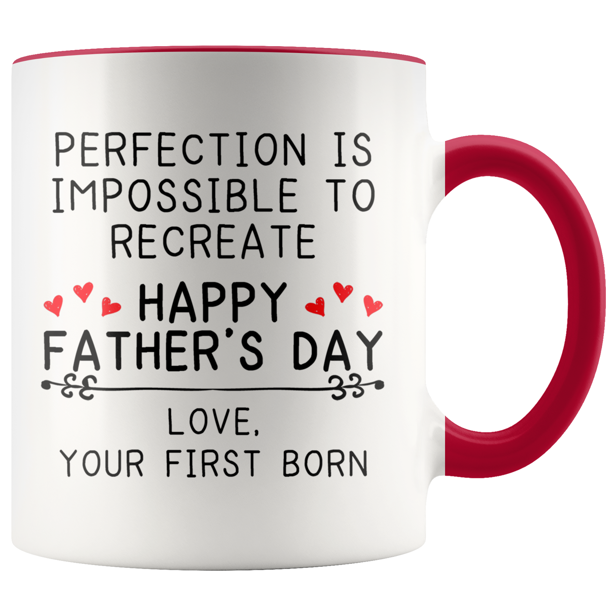 Accent Mug - Father's Day Perfection Impossible First Born