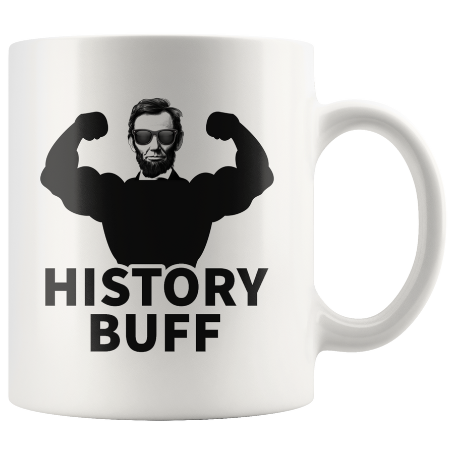 White 11oz Mug - Lincoln History Buff