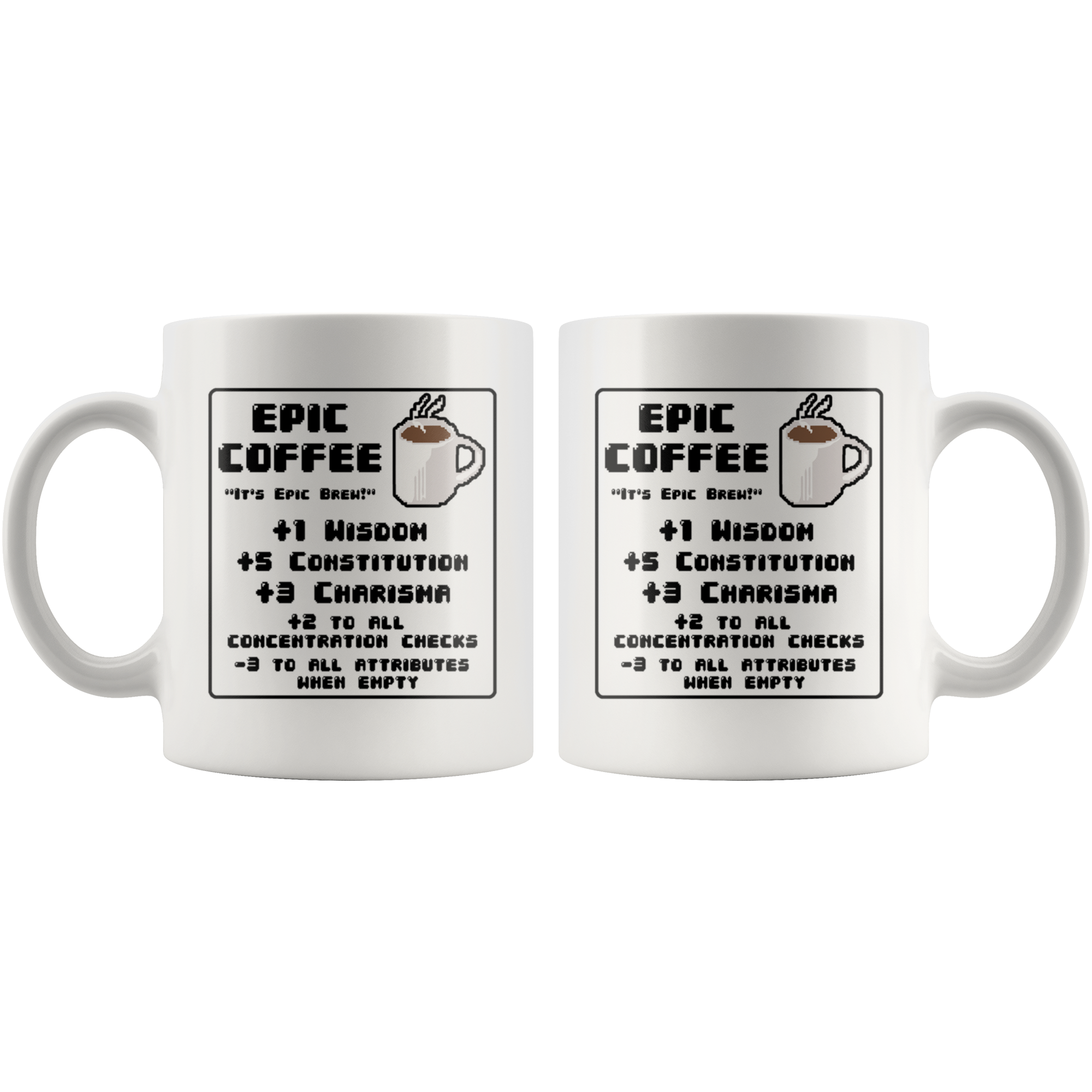 White 11oz Mug - Epic Coffee