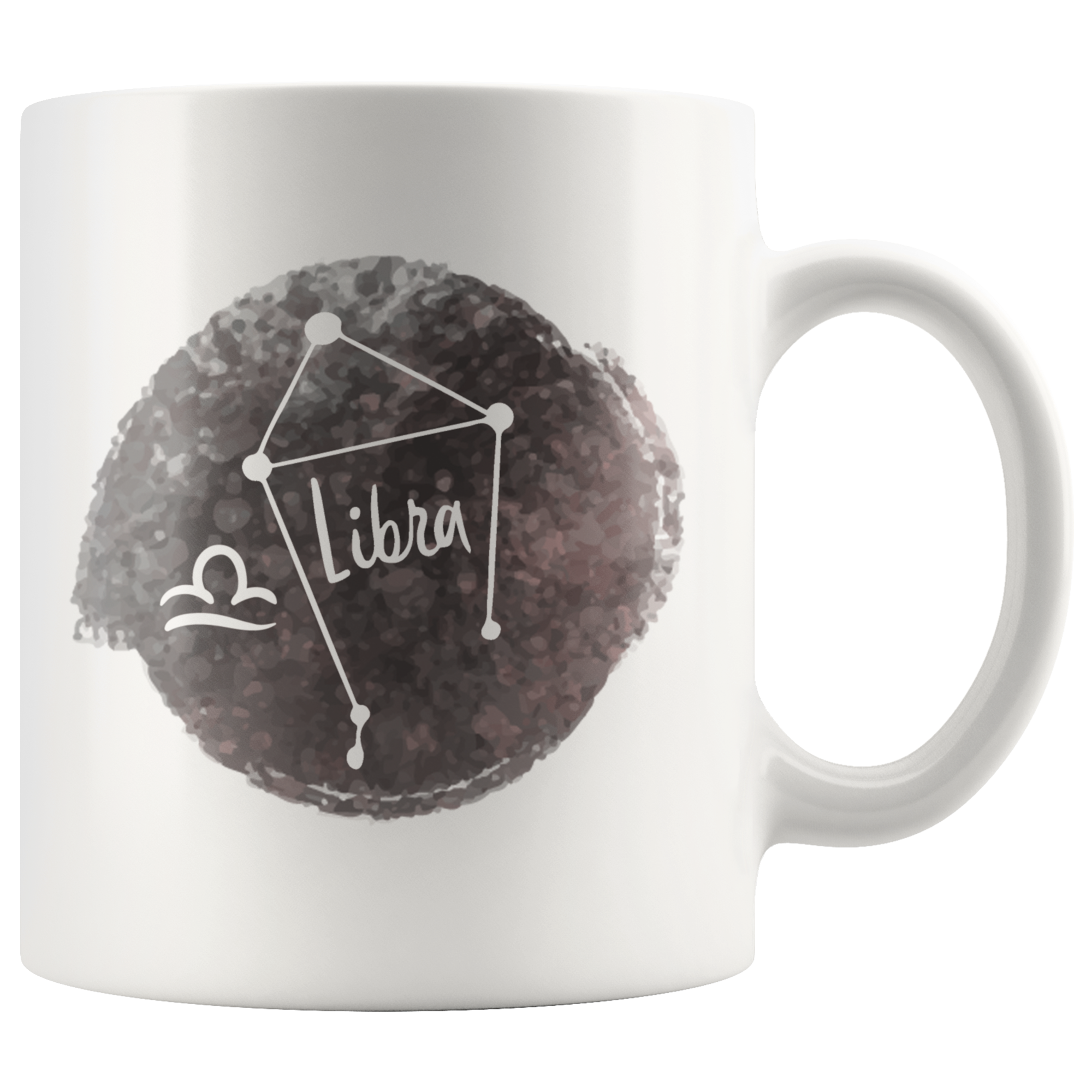 White 11oz Mug - Watercolor Libra