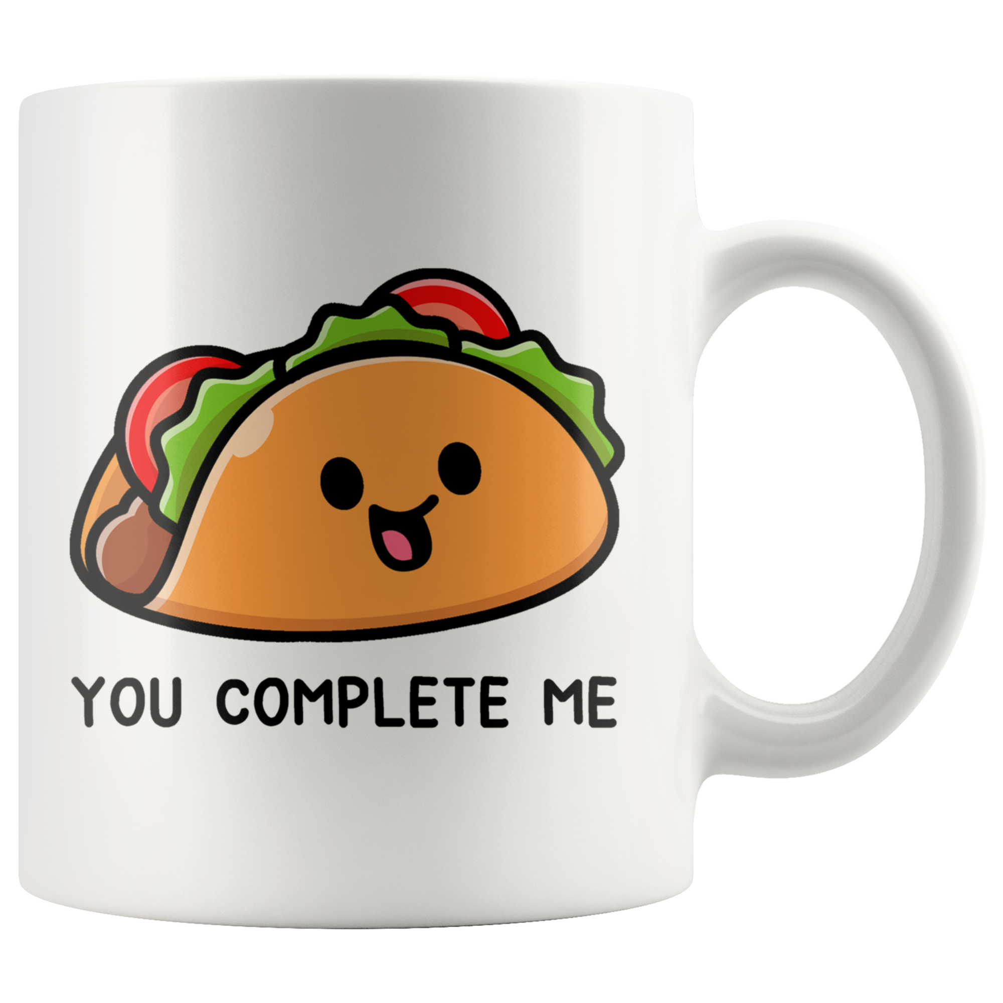 White Mugs - Matching Mug Taco You Complete Me