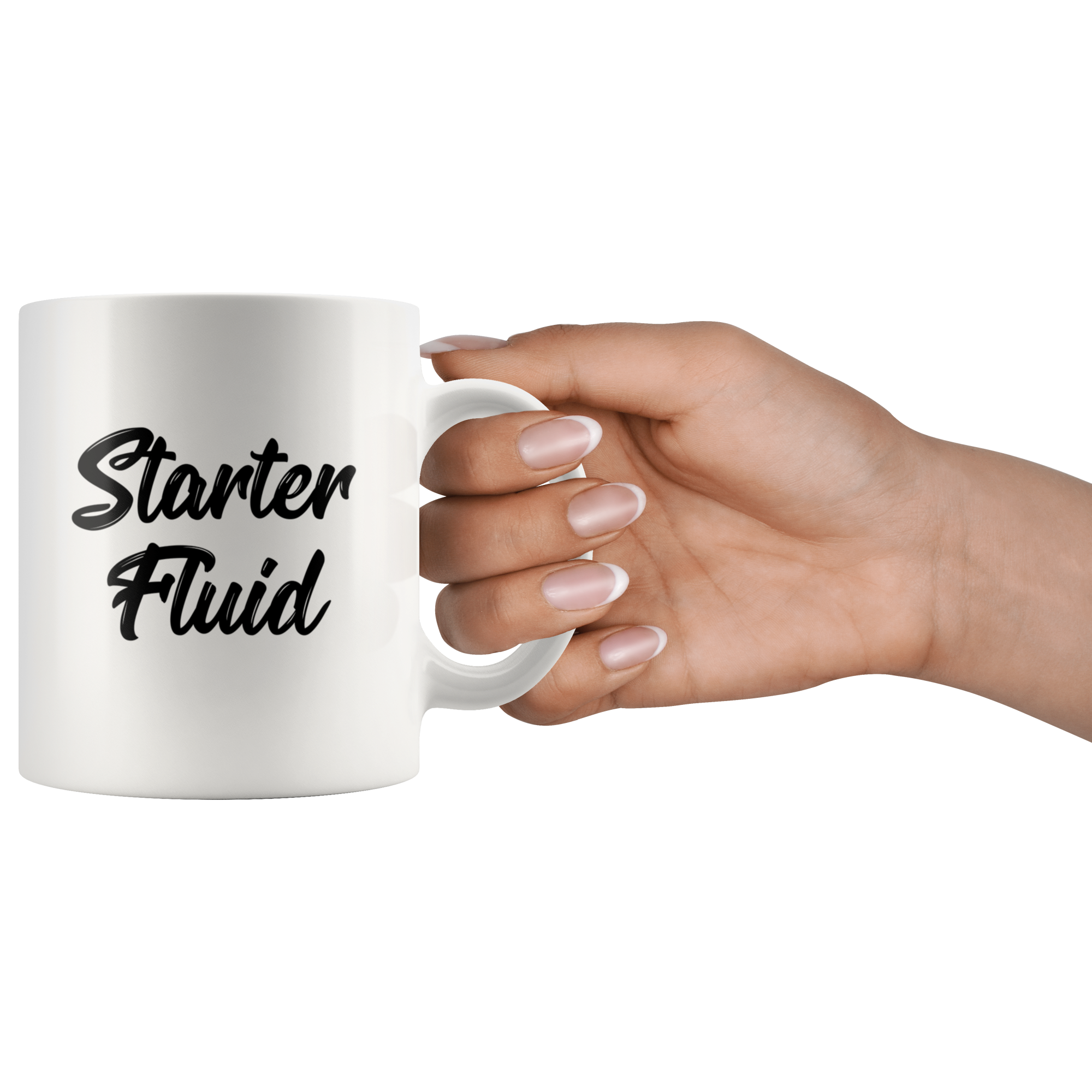 White 11oz Mug - Starter Fluid