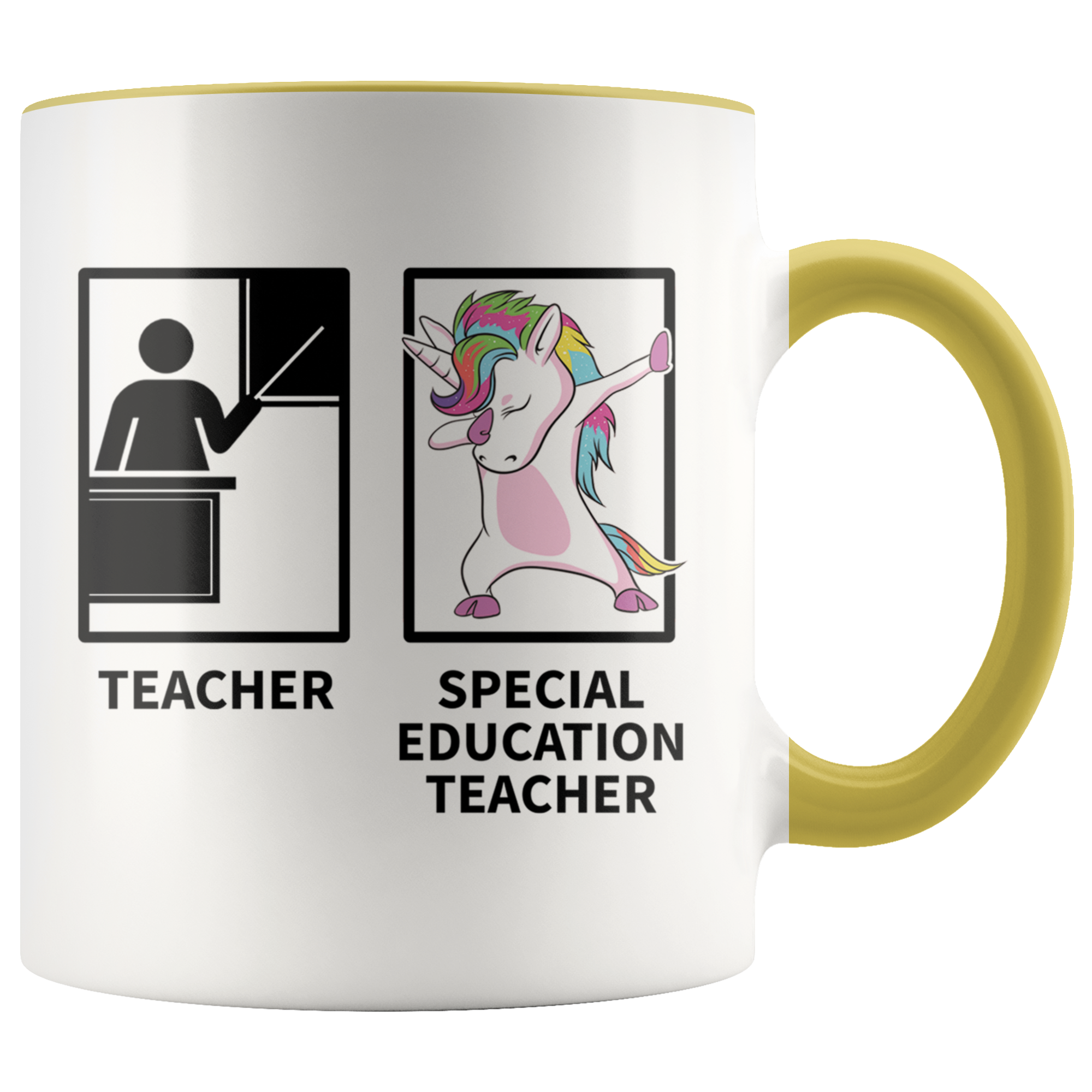 Accent Mug - Special Education Dabbing Unicorn Teacher