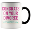 Accent Mug - Congrats On Your Divorce