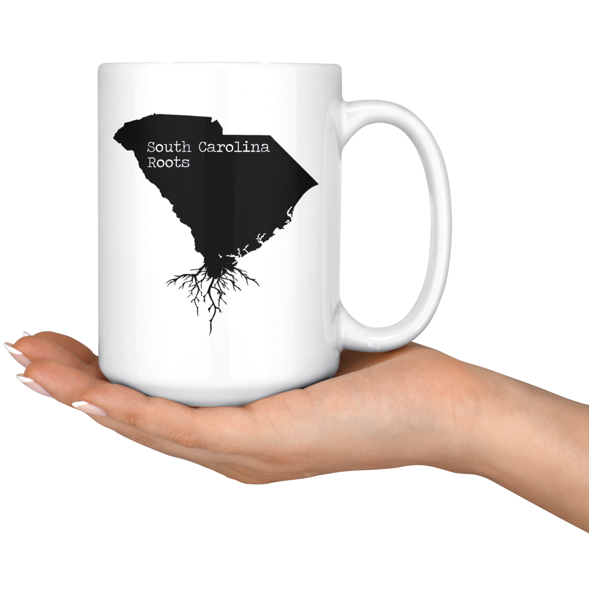White Mugs - South Carolina Roots