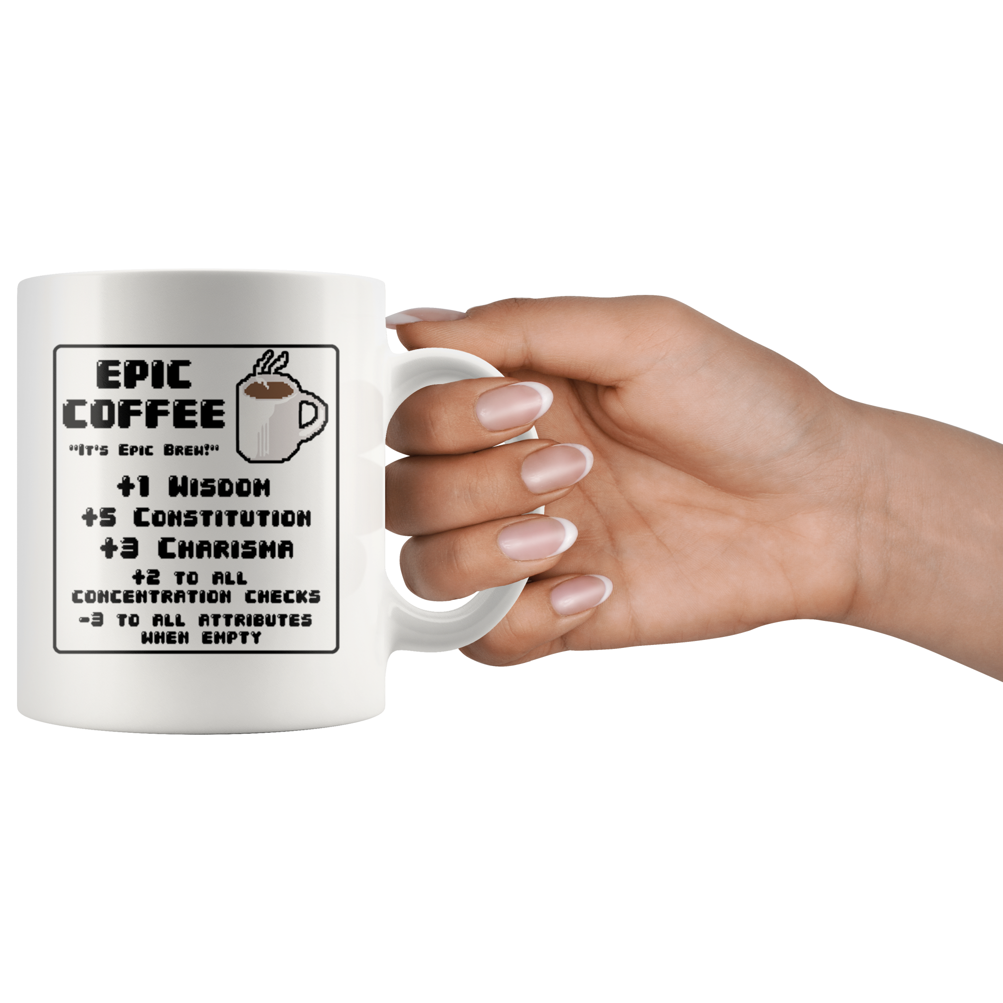 White 11oz Mug - Epic Coffee
