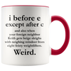 Accent Mug - i Before E