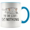 Accent Mug - Cat To Do List Nothing