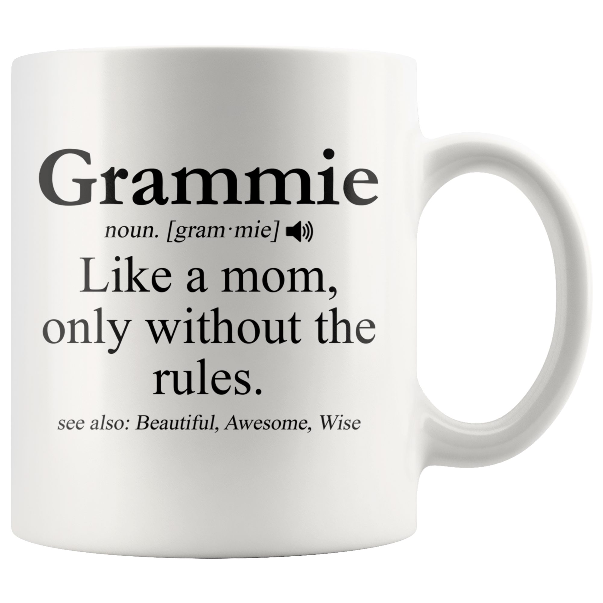 White Mugs - Grammie Definition