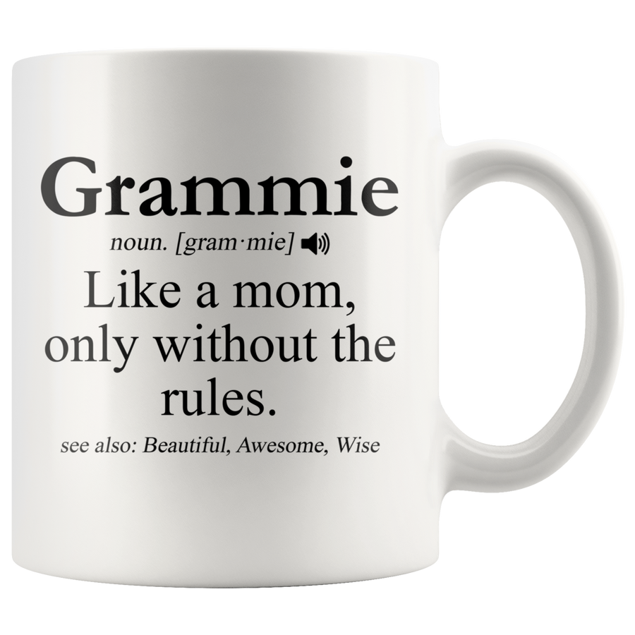 White Mugs - Grammie Definition