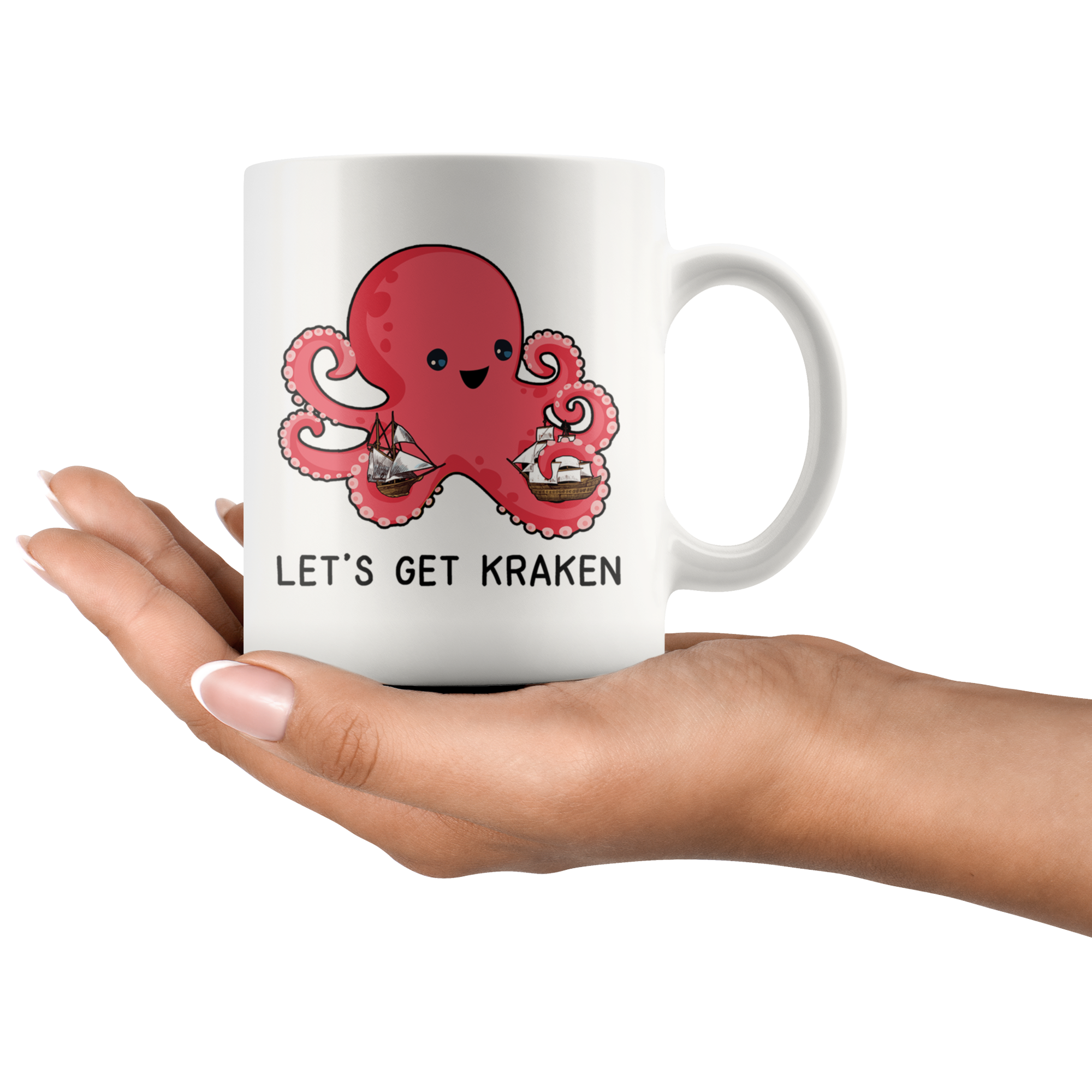 White Mugs - Let's Get Kraken