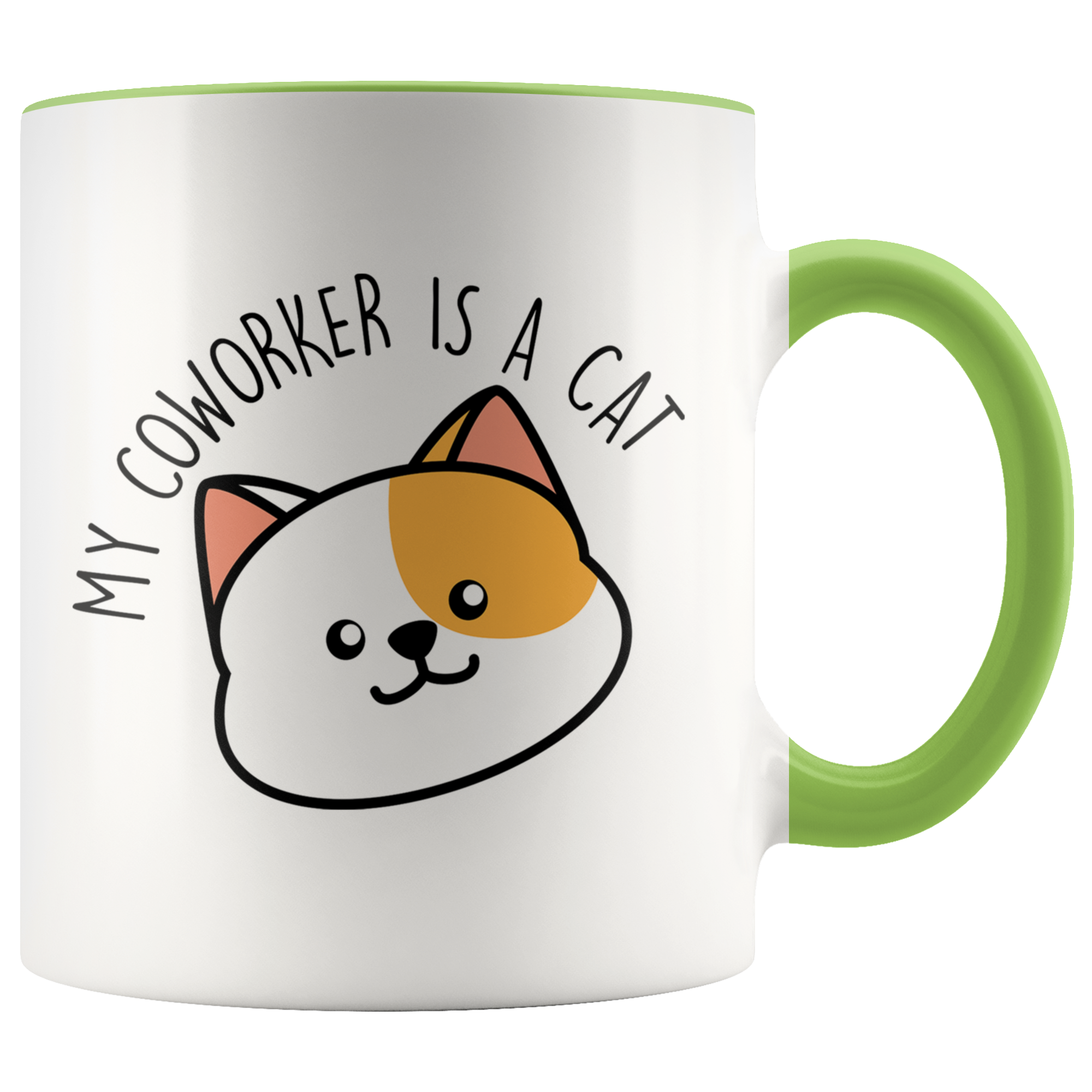 Accent Mug - My Coworker Is A Cat