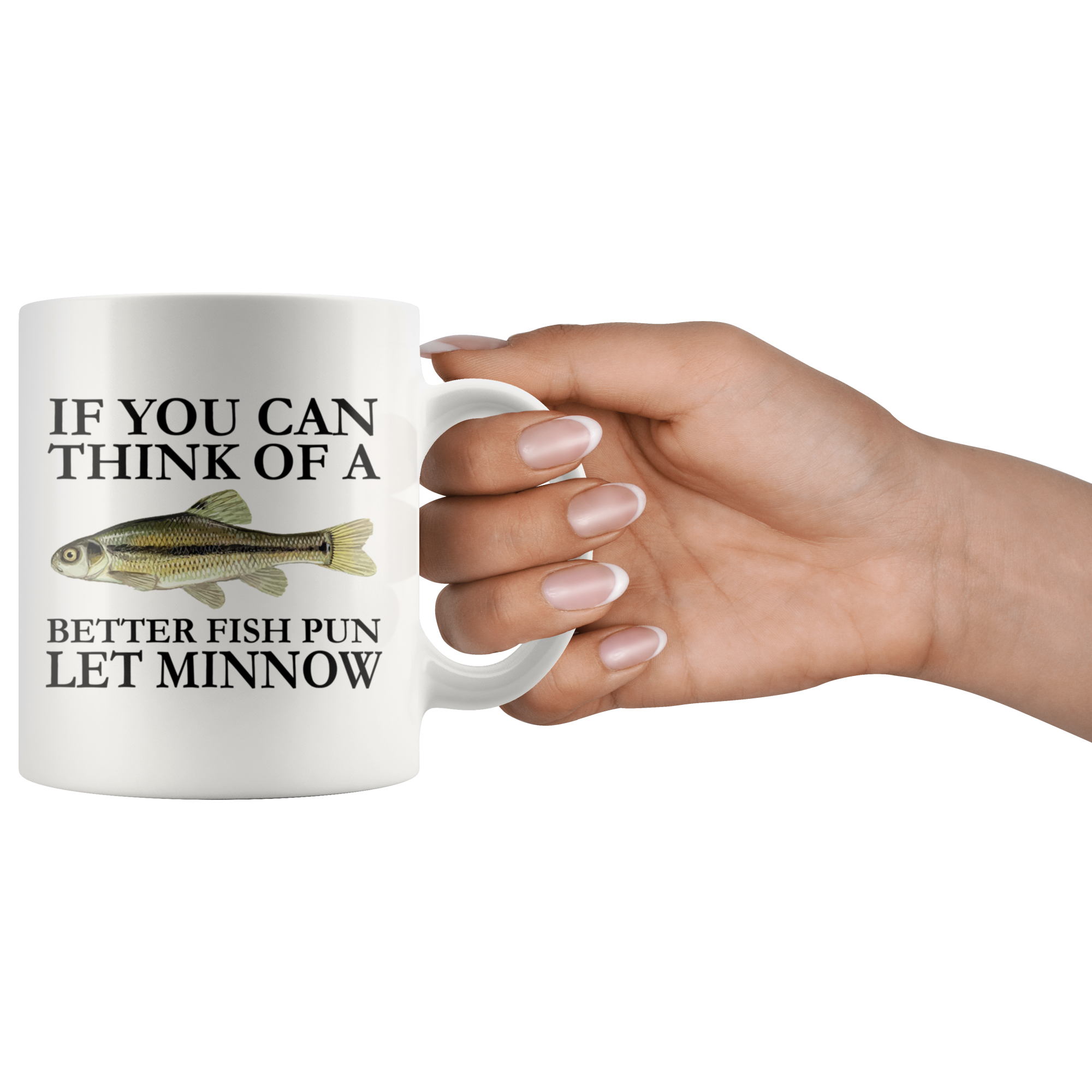 White Mugs - Fishing Let Minnow