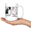 White 15oz Mug - Art Teacher Unicorn