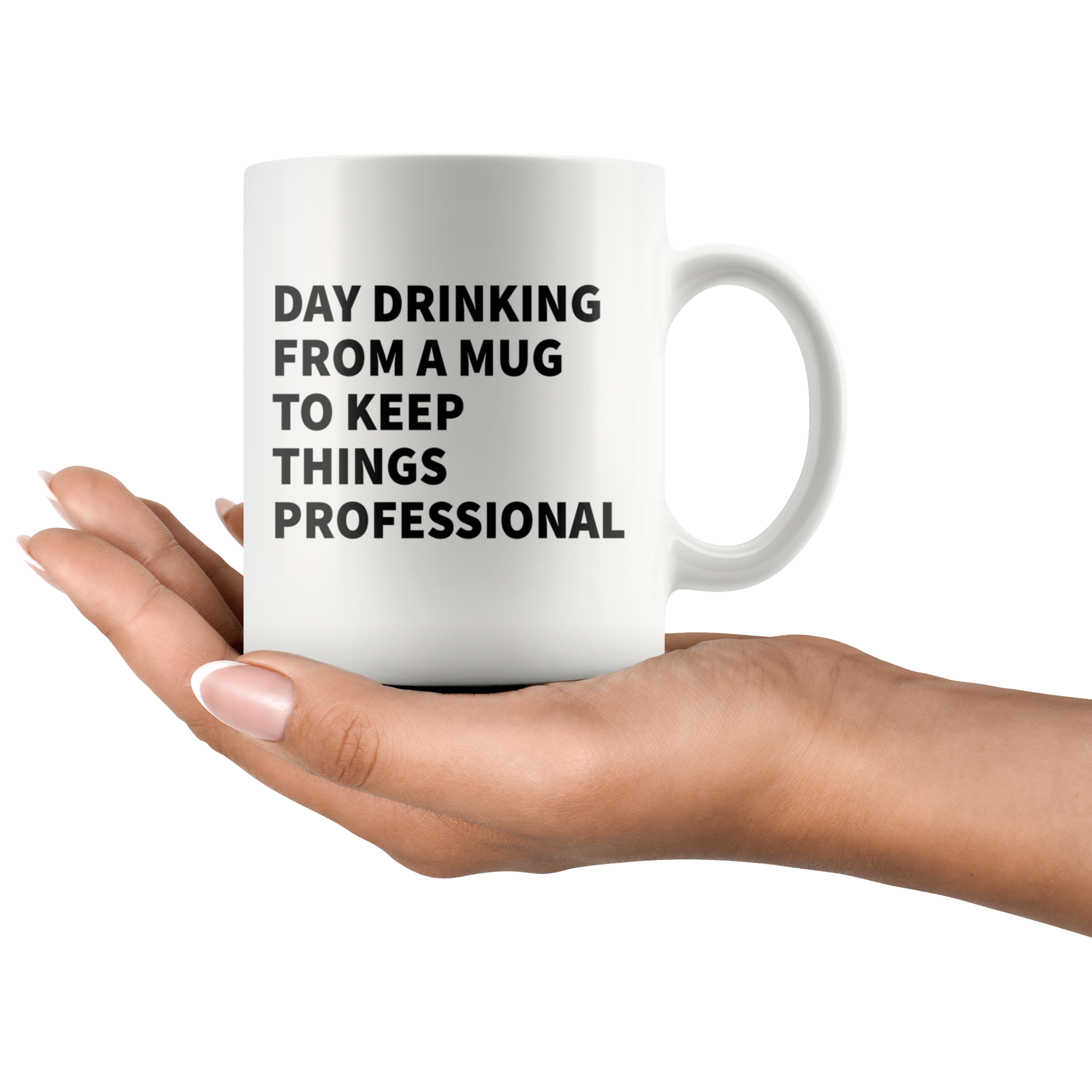 White Mugs - Day Drinking Professional