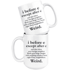 White Mugs - I Before E