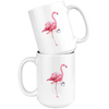White 15oz Mug - Flamingo Coffee Mug