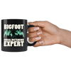 Black 11oz Mug - Bigfoot Social Distancing Expert