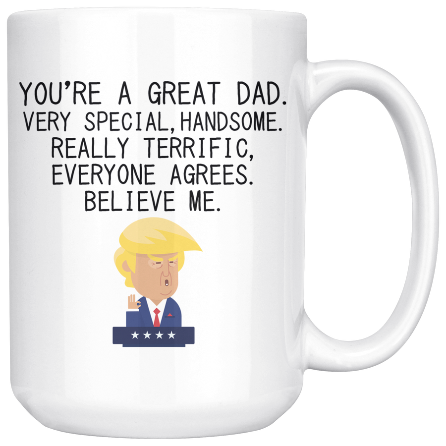 White 15oz Mug - Trump Dad